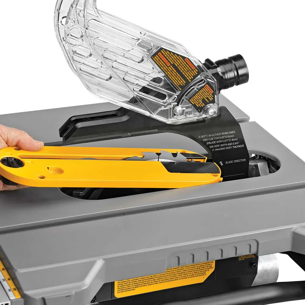 DeWALT DWE7485WS 15 Amp 8-1/4" Corded Compact Jobsite Table Saw W/ Table Stand 8 DeWALT DWE7485WS 15 Amp 8-1/4" Corded Compact Jobsite Table Saw W/ Table Stand