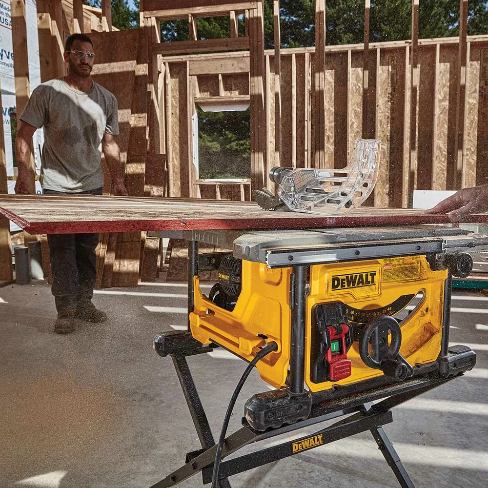 DeWALT DWE7485WS 15 Amp 8-1/4" Corded Compact Jobsite Table Saw W/ Table Stand 10 DeWALT DWE7485WS 15 Amp 8-1/4" Corded Compact Jobsite Table Saw W/ Table Stand