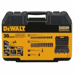 Tools & Equipment DeWALT DWMT19249 1/2" 6 PT Drive Combination Impact Socket Set - 30pc 9 Tools & Equipment DeWALT DWMT19249 1/2