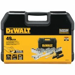 DeWALT DWMT45049 1/2’’ Mechanics Nano Bit Tool Set, Polished Chrome (49 PC) Hand Tools 7 DeWALT DWMT45049 1/2’’ Mechanics Nano Bit Tool Set, Polished Chrome (49 PC) Hand Tools