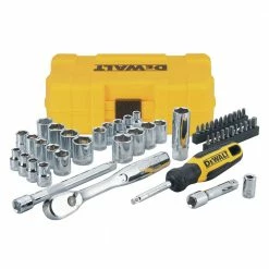 Hand Tools DeWALT DWMT81611T 3/8’’ Mechanics Nano Bit Tool Set, Polished Chrome (50 PC)