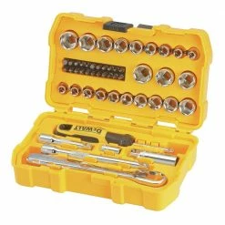 Hand Tools DeWALT DWMT81611T 3/8’’ Mechanics Nano Bit Tool Set, Polished Chrome (50 PC)