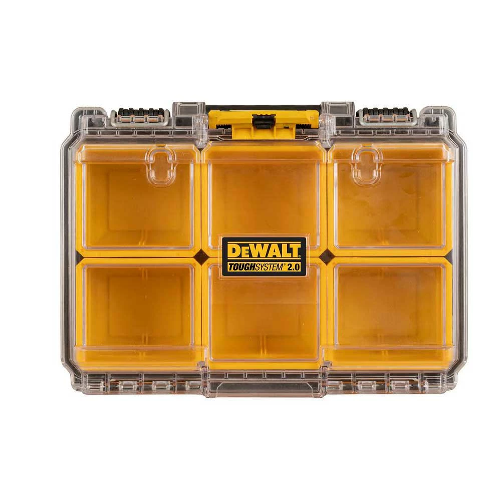 DeWALT DWST08020 TOUGHSYSTEM 2.0 6 Deep Compartment Small Parts Organizer 3 DeWALT DWST08020 TOUGHSYSTEM 2.0 6 Deep Compartment Small Parts Organizer
