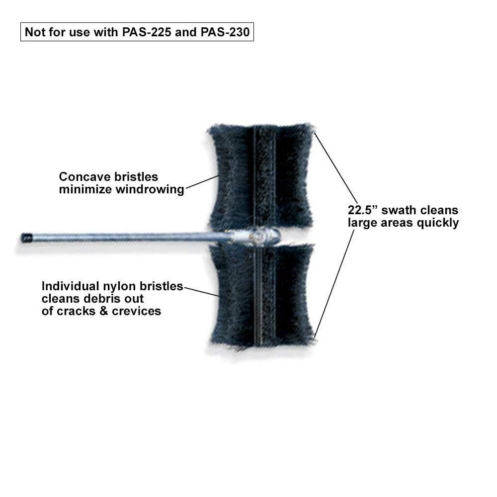 Echo 99944200553 PAS Heavy Duty ProSweep Attachment W/ 22" Sweeping Swath Lawn & Outdoor Power 4 Echo 99944200553 PAS Heavy Duty ProSweep Attachment W/ 22" Sweeping Swath Lawn & Outdoor Power