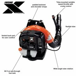 Echo PB-770T 63.3cc 756 CFM 2 Stroke Gas Durable Tube Throttle Backpack Blower