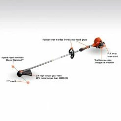 Lawn & Outdoor Power Echo SRM-2320T 21.2cc 2 Stroke High Torgue Heavy Duty Gas Straight Shaft Trimmer