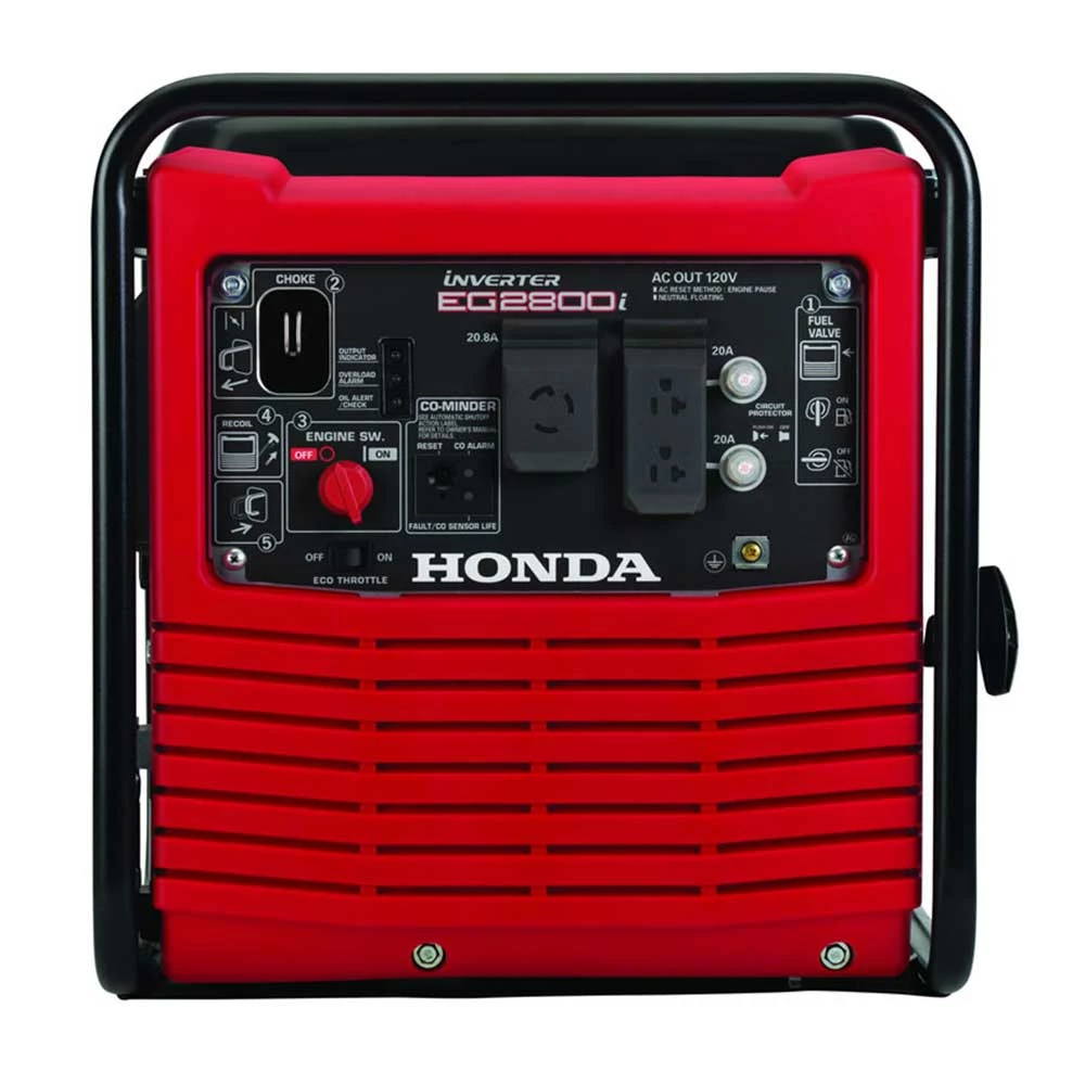 Gasoline Generators Honda EG2800IAN 2800W 120V Portable Inverter Generator W/ CO-MINDER Bluetooth 5 Gasoline Generators Honda EG2800IAN 2800W 120V Portable Inverter Generator W/ CO-MINDER Bluetooth