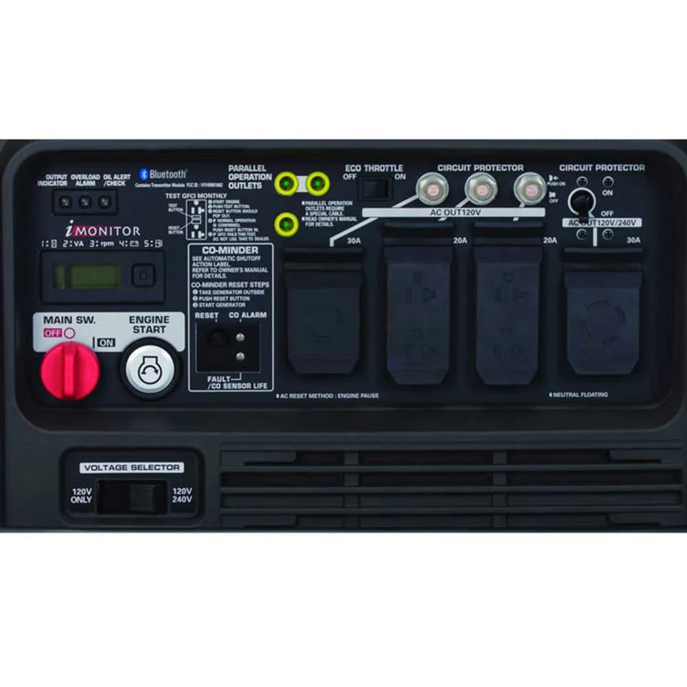 Gasoline Generators Honda EU7000ISNAN 7000W 120/240V Inverter Generator W/ CO-MINDER And Bluetooth 8 Gasoline Generators Honda EU7000ISNAN 7000W 120/240V Inverter Generator W/ CO-MINDER And Bluetooth