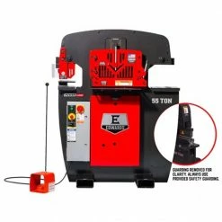 Edwards 55231522 230V 55 Ton Single Phase Ironworker PowerLink W/ 10" Brake Tools & Equipment