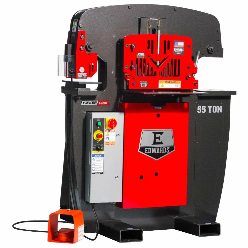 Tools & Equipment Edwards IW55-1P230-AC500 230V 55 Ton 1 Phase Ironworker W/ PowerLink System 3 Tools & Equipment Edwards IW55-1P230-AC500 230V 55 Ton 1 Phase Ironworker W/ PowerLink System