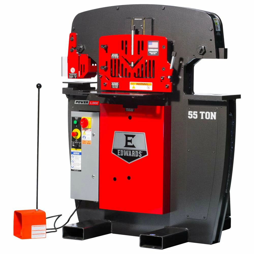 Tools & Equipment Edwards IW55-1P230-AC500 230V 55 Ton 1 Phase Ironworker W/ PowerLink System 4 Tools & Equipment Edwards IW55-1P230-AC500 230V 55 Ton 1 Phase Ironworker W/ PowerLink System