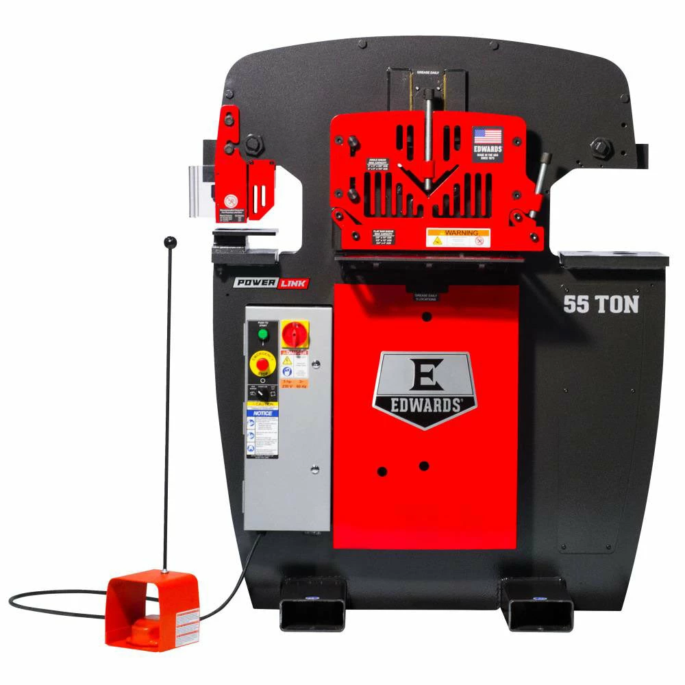 Tools & Equipment Edwards IW55-1P230-AC500 230V 55 Ton 1 Phase Ironworker W/ PowerLink System 5 Tools & Equipment Edwards IW55-1P230-AC500 230V 55 Ton 1 Phase Ironworker W/ PowerLink System