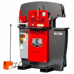 Tools & Equipment Edwards IW55-1P230 230V 55 Ton 1 Phase Heavy Duty High Capacity Ironworker
