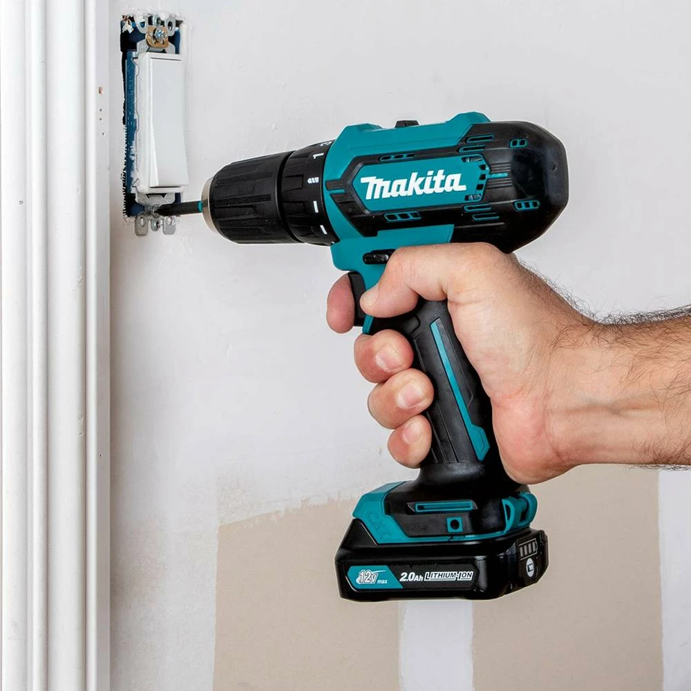 Tools & Equipment Makita FD09R1 12 Volt 3/8 Inch 2.0Ah CXT Lithium-Ion Cordless Driver-Drill Kit 4 Tools & Equipment Makita FD09R1 12 Volt 3/8 Inch 2.0Ah CXT Lithium-Ion Cordless Driver-Drill Kit