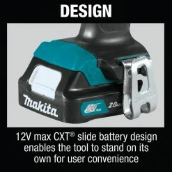 Tools & Equipment Makita FD09R1 12 Volt 3/8 Inch 2.0Ah CXT Lithium-Ion Cordless Driver-Drill Kit 14 Tools & Equipment Makita FD09R1 12 Volt 3/8 Inch 2.0Ah CXT Lithium-Ion Cordless Driver-Drill Kit