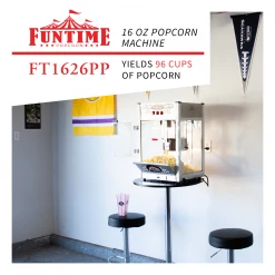 FunTime FT1626PP Palace Popper 16 Oz Commercial Bar Style Popcorn Popper Machine Home Goods