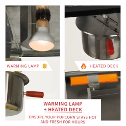 FunTime FT825CB 8oz Black Bar Table Top Popcorn Popper Maker Machine 26 FunTime FT825CB 8oz Black Bar Table Top Popcorn Popper Maker Machine