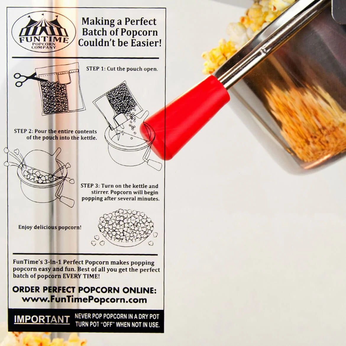FunTime FT825CR 8oz Red Bar Table Top Popcorn Popper Maker Machine 19 FunTime FT825CR 8oz Red Bar Table Top Popcorn Popper Maker Machine