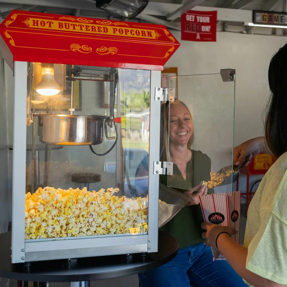 FunTime FT825CR 8oz Red Bar Table Top Popcorn Popper Maker Machine 20 FunTime FT825CR 8oz Red Bar Table Top Popcorn Popper Maker Machine