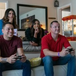 FunTime FT860CRS 8oz Premium Red Silver Popcorn Popper Machine Maker Cart Home Goods