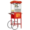 FunTime FT860CRS 8oz Premium Red Silver Popcorn Popper Machine Maker Cart Home Goods