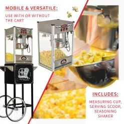 FunTime FT865PP Palace Popper 8 Oz Bar Style Popcorn Popper Machine