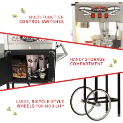 FunTime FT865PP Palace Popper 8 Oz Bar Style Popcorn Popper Machine