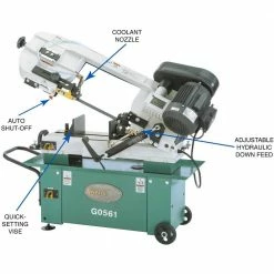 Grizzly G0561 110V/220V 7 Inch X 12 Inch 1 HP Metal-Cutting Bandsaw Tools & Equipment 12 Grizzly G0561 110V/220V 7 Inch X 12 Inch 1 HP Metal-Cutting Bandsaw Tools & Equipment