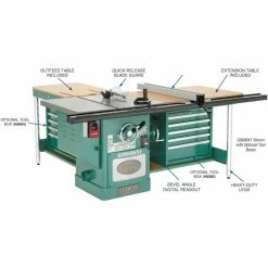 Grizzly G0606X1 220V/440V 12 Inch 7-1/2 HP 3-Phase Extreme Table Saw Tools & Equipment