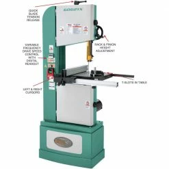 Tools & Equipment Grizzly G0621X 220V 13-1/2 Inch 1-1/4 Inch HP Vertical Wood Metal Bandsaw