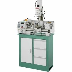 Grizzly G0769 110V 8 Inch X 16 Inch Lathe With Milling Head