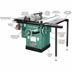 Grizzly G1023RLWX 240V 10 Inch 5 HP 240V Cabinet Left-Tilting Table Saw Tools & Equipment