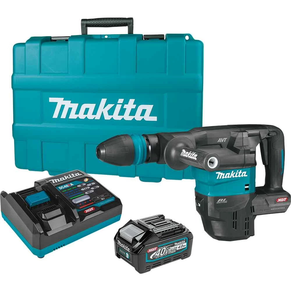 Makita GMH01M1 40V MAX XGT 15 Lb. Brushless Cordless AVT Demolition Hammer Kit 3 Makita GMH01M1 40V MAX XGT 15 Lb. Brushless Cordless AVT Demolition Hammer Kit