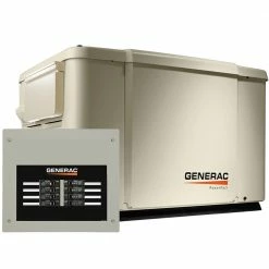 Generac 69981 7.5kW Home Standby Generator System 50-amp 8-circuit ATS Standby Generators