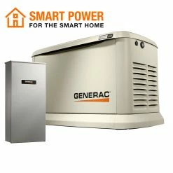 Standby Generators Generac 70432 22,000-Watt Single Phase Auto Start Air Cooled Standby Generator