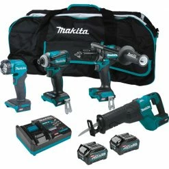 Tools & Equipment Makita GT401M1D1 40V MAX XGT Brushless Cordless Lithium-Ion 4 Tool Combo Kit