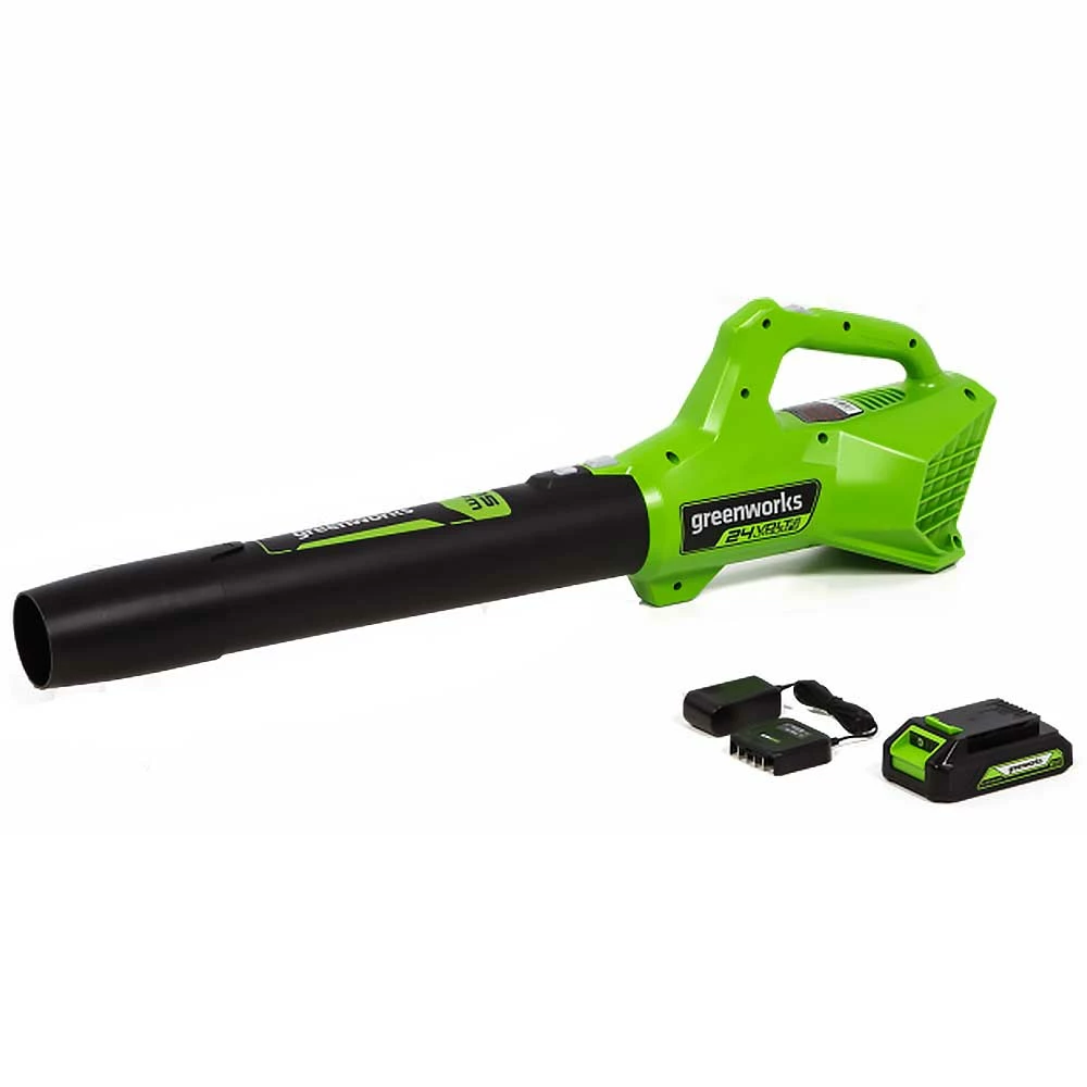 Lawn & Outdoor Power GreenWorks Commercial 24B315 24V 315 CFM Cordless Brushless Leaf Blower Kit 3 Lawn & Outdoor Power GreenWorks Commercial 24B315 24V 315 CFM Cordless Brushless Leaf Blower Kit