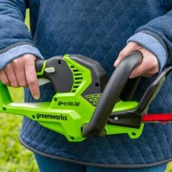 GreenWorks Commercial 24H20 24V 22” Cordless Lightweight Hedge Trimmer Kit Lawn & Outdoor Power