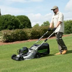 Lawn & Outdoor Power GreenWorks Commercial GM210 82V 21’’ Brushless Walk Behind Lawn Mower -Bare Tool