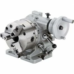 Grizzly H7506 Horizontal/Vertical Rotary Indexing Table With Chuck Tools & Equipment