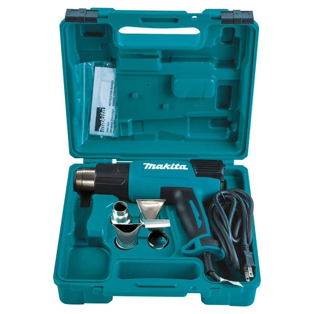 Makita HG6530VK 120 Volt LCD Digital Display Variable Temperature Heat Gun Kit Tools & Equipment 9 Makita HG6530VK 120 Volt LCD Digital Display Variable Temperature Heat Gun Kit Tools & Equipment