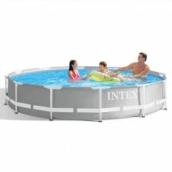 Intex 26711EH 12 Feet X 30 Inch Prism Metal Frame Pool Pools