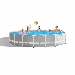 Intex 26731EH 18' X 48" Prism Frame Premium Above Ground Pool Set W/ Pump
