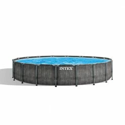 Pools Intex 26743EH 18' X 48" Greywood Prism Frame Premium Pool Set W/ Pump