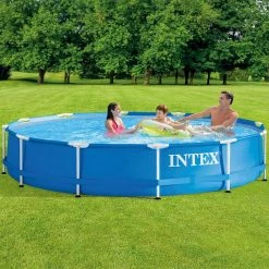 Pools Intex 28211EH 12' X 30" Above Ground Metal Frame Pool Set W/ Pump