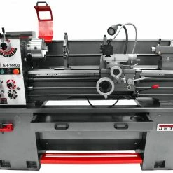 Jet 331440 14-Inch X 37-Inch 1-Phase Geared Head Bench Lathe W/ Stand Tools & Equipment