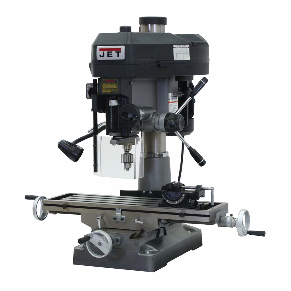 JET JMD-18PFN 115V/230V 2 HP 1 Phase Mill/Drill W/ Power Downfeed 4 JET JMD-18PFN 115V/230V 2 HP 1 Phase Mill/Drill W/ Power Downfeed