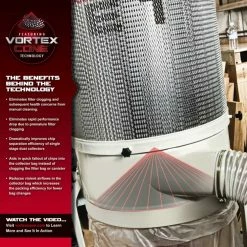 Jet DC-1100VX-BK Dust Collector 1.5HP 1PH Filter Kit 708657K Tools & Equipment