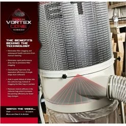 JET 708658K DC-1100VX-5M 1.5HP 1PH Dust Collector Filter Kit Tools & Equipment