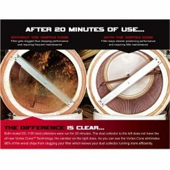 JET 708658K DC-1100VX-5M 1.5HP 1PH Dust Collector Filter Kit Tools & Equipment